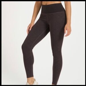 Vuori Lux Rib Studio Legging in Purple Heather Small